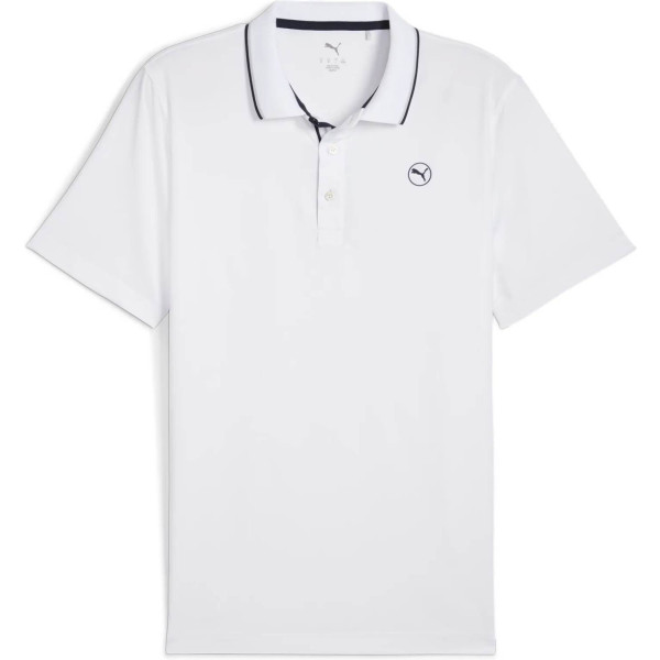 Puma Mattr Elevated Solid Herre Poloshirt - White Glow
