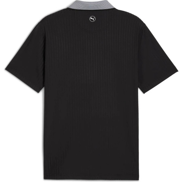 Puma MATTR Stripe Jacquard Herre Poloshirt - Puma Black