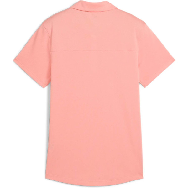 Puma Pique Accent Dame Poloshirt - Pink Fruit