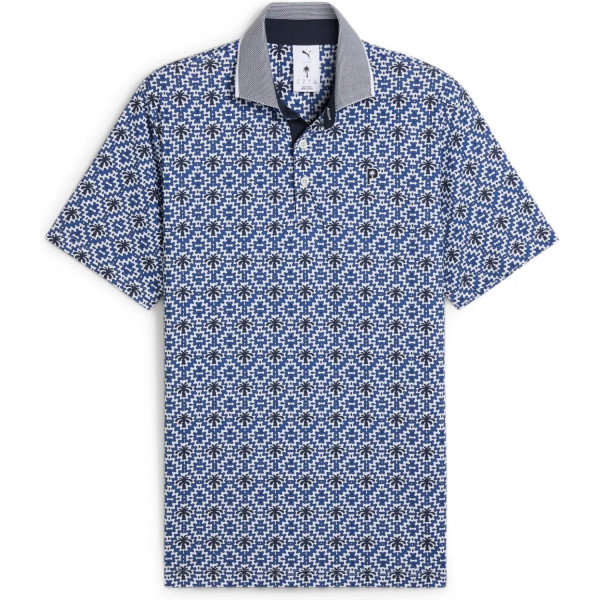 Puma PTC Tile Herre Poloshirt - White Glow/Deep Navy