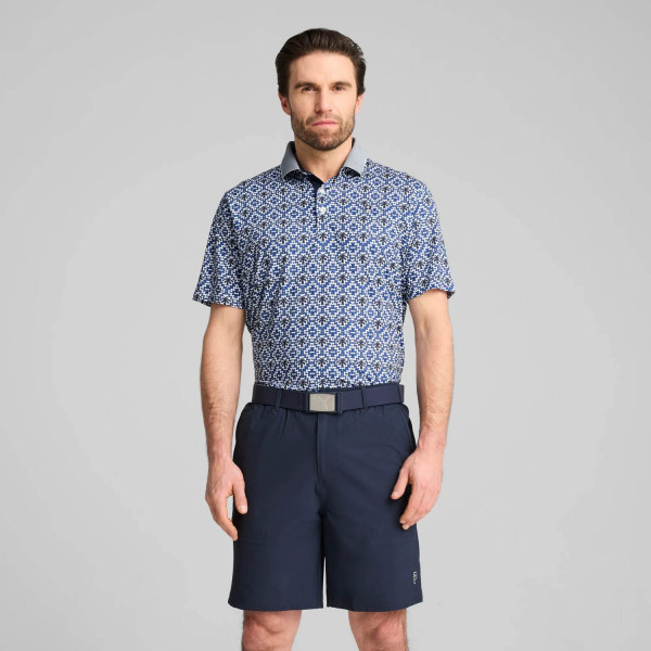 Puma PTC Tile Herre Poloshirt - White Glow/Deep Navy