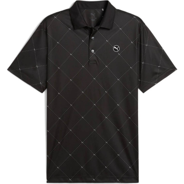 Puma Pure 2.0 Herre Poloshirt - Puma Black/White Glow