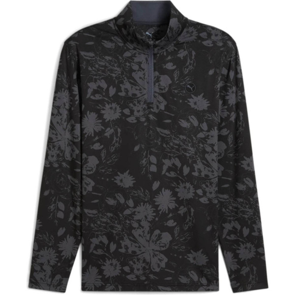 Puma Pure 2.0 Rose 1/4 Zip Herre Pullover - Puma Black/Strong Gray