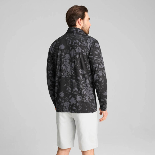 Puma Pure 2.0 Rose 1/4 Zip Herre Pullover - Puma Black/Strong Gray