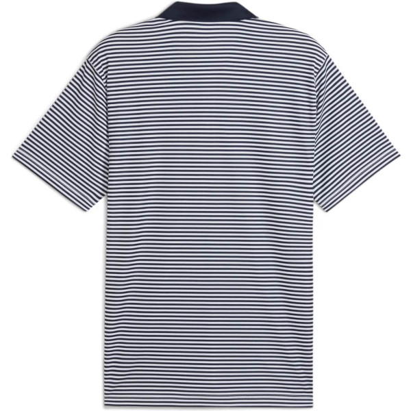 Puma Pure 2.0 Striped Herre Poloshirt - Deep Navy/White Glow