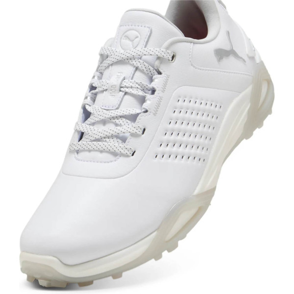 Puma Shadowcat NITRO™ Vandtætte Herre Golfsko Med Spikes - Puma White/Ash Gray