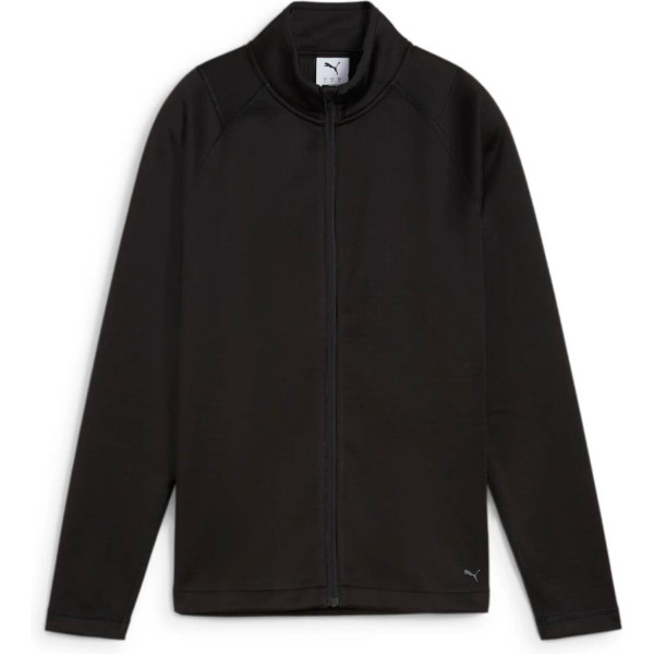 Puma Waffle Fleece Full Zip Dame Cardigan - Puma Black