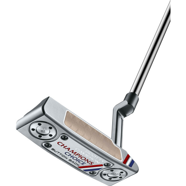 Scotty Cameron Champions Choice Newport 2 Plus Button Back (2023) Plumber Neck Putter - Chrome
