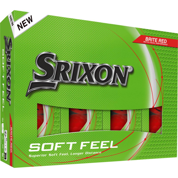Srixon Soft Feel (2025) Herre Golfbolde - Brite Red