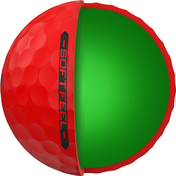 Srixon Soft Feel (2025) Herre Golfbolde - Brite Red