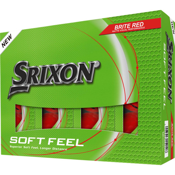 Srixon Soft Feel (2025) Herre Golfbolde - Brite Red