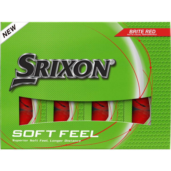 Srixon Soft Feel (2025) Herre Golfbolde - Brite Red
