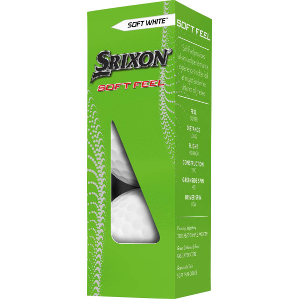 Srixon Soft Feel Golfbolde - Hvid