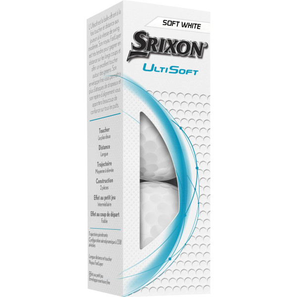 Srixon Ultisoft (2025) Herre Golfbolde - Pure White