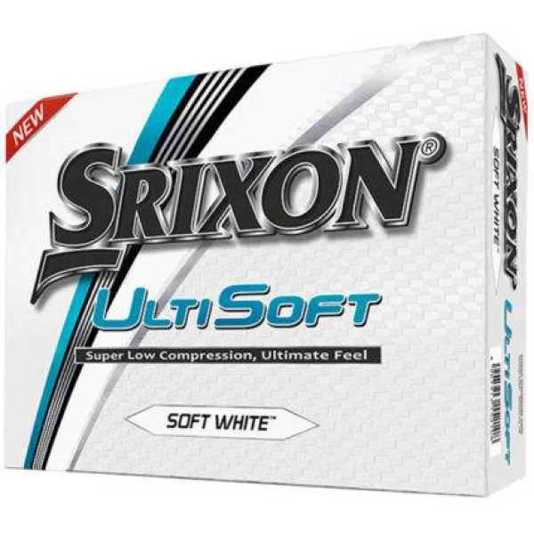 Srixon Ultisoft Logobolde - Hvid