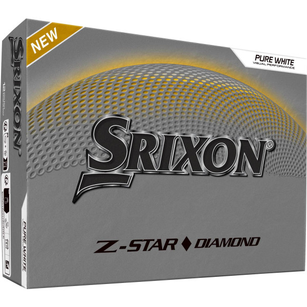 Srixon Z-Star Diamond (2025) Herre Golfbolde - Pure White
