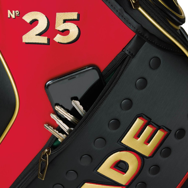 Taylormade Open Championship (2025) Herre Staff Vognbag - Black/Red/Dark Green