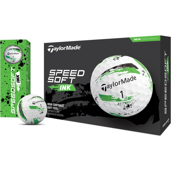 Taylormade SpeedSoft INK (2024) Golfbolde - Grøn