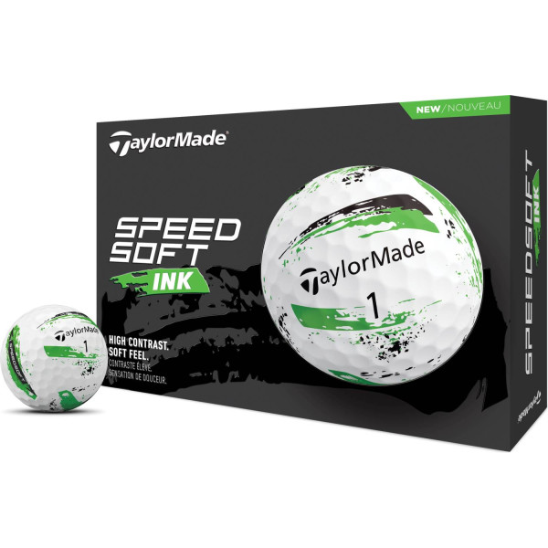 Taylormade SpeedSoft INK (2024) Golfbolde - Grøn