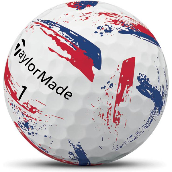 Taylormade SpeedSoft INK Golfbolde - Blue/Red