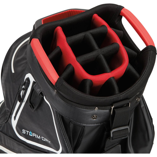 Taylormade Storm-Dry Vandtæt Vognbag - Black/White/Red