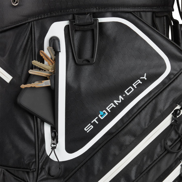Taylormade Storm-Dry Vandtæt Vognbag - Black/White/Red