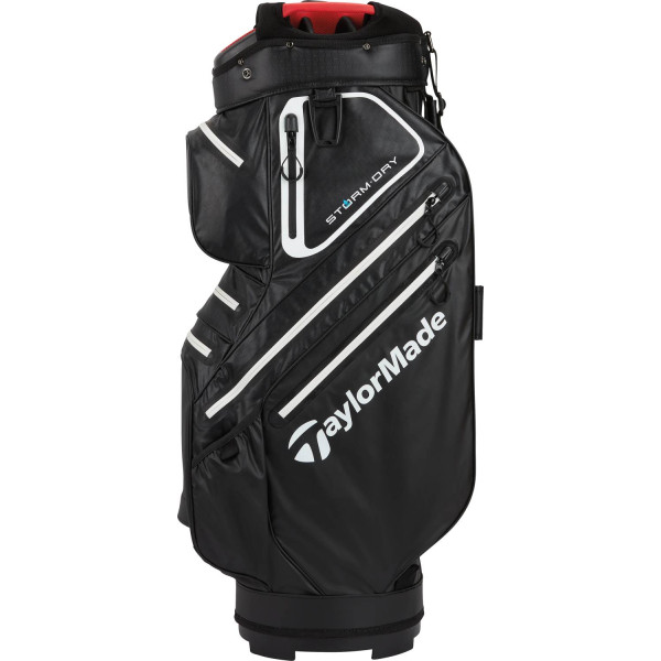 Taylormade Storm-Dry Vandtæt Vognbag - Black/White/Red