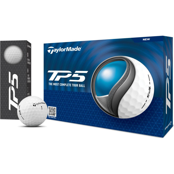 Taylormade TP5 (2024) Golfbolde - Hvid