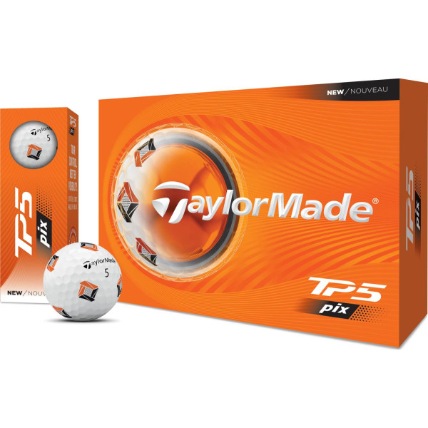 Taylormade TP5 Pix (2026) Golfbolde - White
