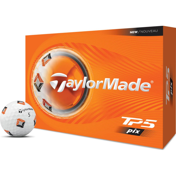Taylormade TP5 Pix (2026) Golfbolde - White