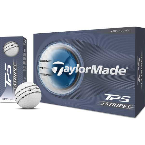 Taylormade TP5 Stripe (2026) Golfbolde - White