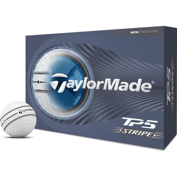 Taylormade TP5 Stripe (2026) Golfbolde - White
