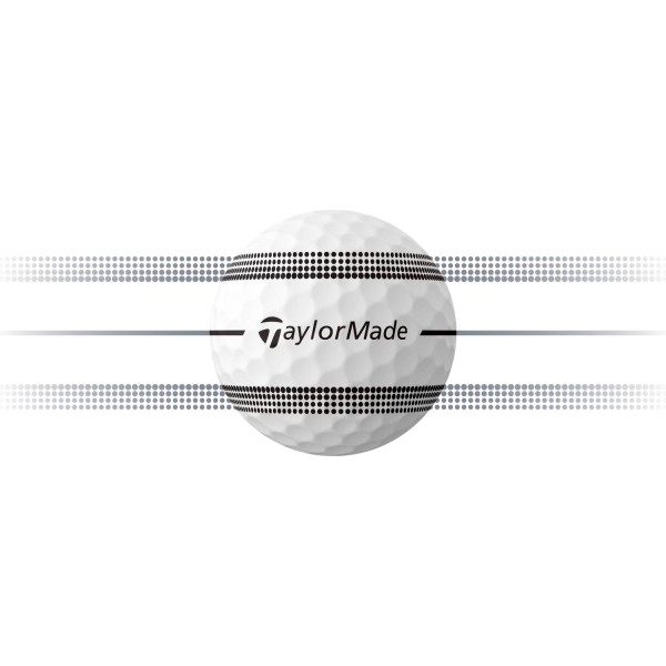 Taylormade TP5x Stripe Golfbolde - Hvid