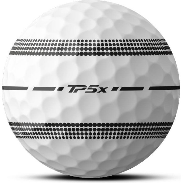 Taylormade TP5x Stripe Golfbolde - Hvid
