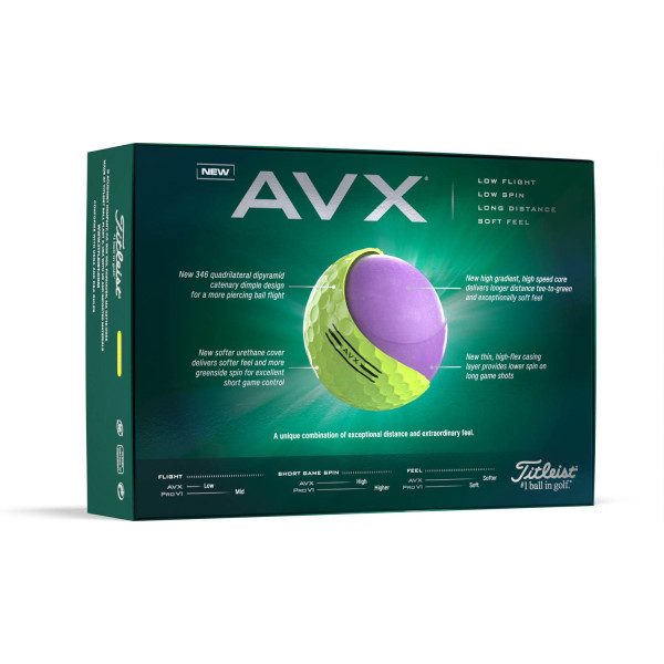 Titleist AVX (2024) Golfbolde - Ylw