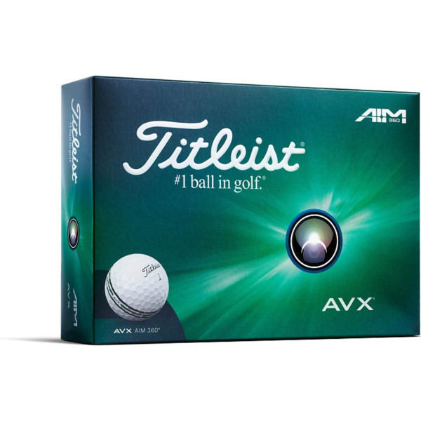 Titleist AVX 360 Aim Golfbolde - White