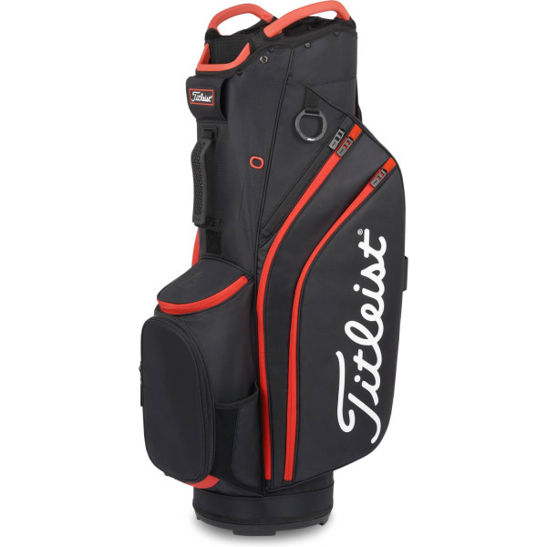 Titleist Cart 14 Vognbag - Black/Black/Red