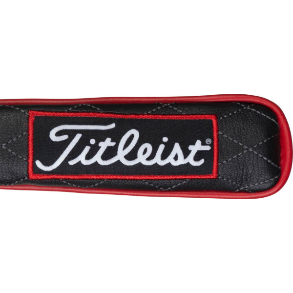 Titleist Jet Black Leather Black Alignment Headcover