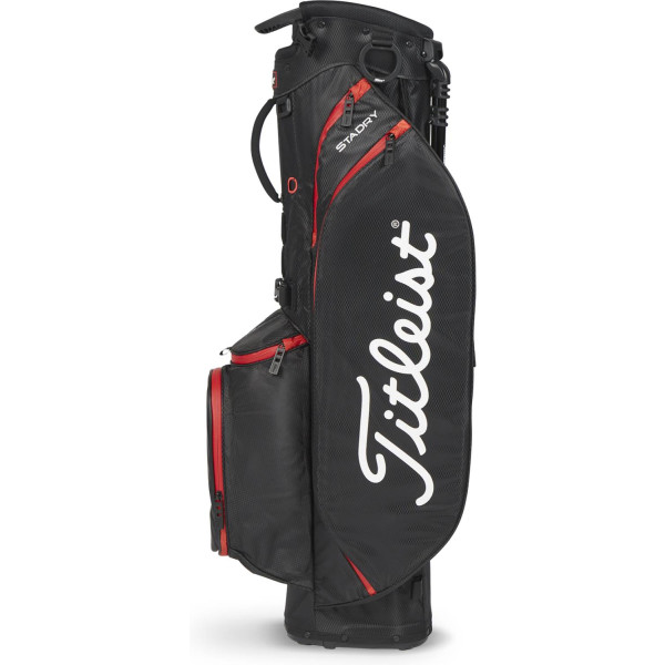 Titleist Players 4 StayDry Vandtæt Bærebag - Blk/Blk/Red