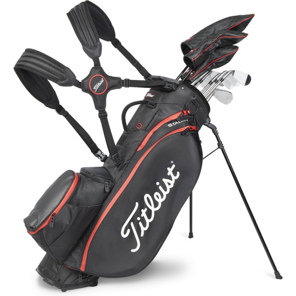Titleist Players 5 StayDry Vandtæt Bærebag - Blk/Blk/Red