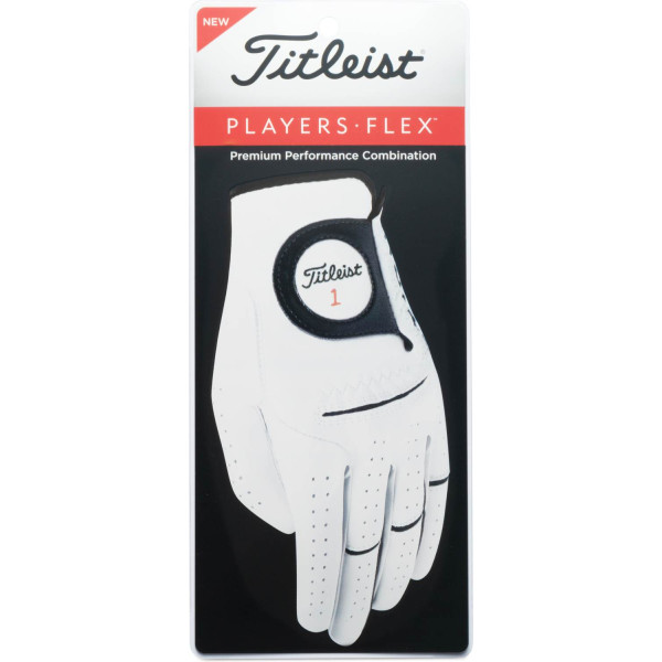 Titleist Players Flex Læder Herre Golfhandske - Pearl