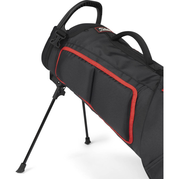 Titleist Premium Carry Bærebag - Black/Black/Red