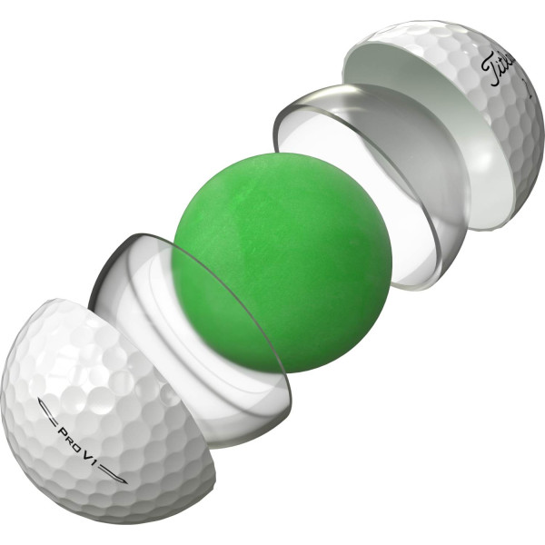 Titleist Pro V1 (2023) Logobolde - Hvid