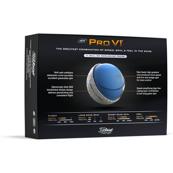 Titleist Pro V1 (2025) Golfbolde - Hvid
