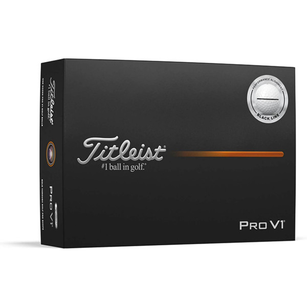 Titleist Pro V1 Performance Alignment (2025) Golfbolde - Black