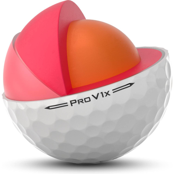 Titleist Pro V1x (2023) Logobolde - Hvid