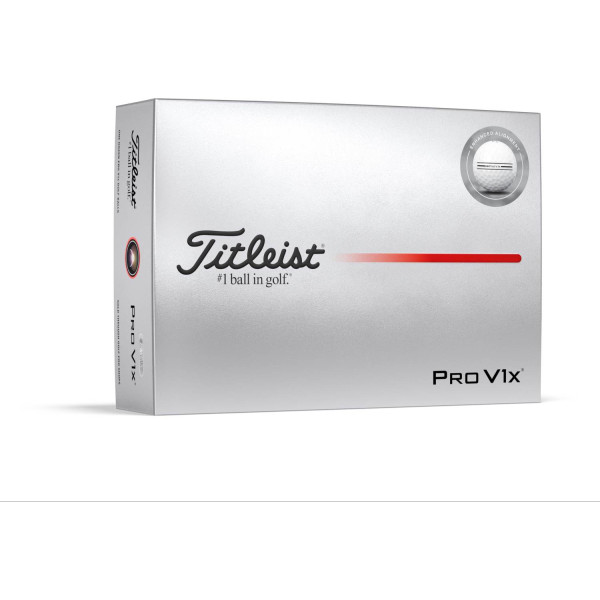 Titleist Pro V1x Enhanced Alignment (2025) Golfbolde - White