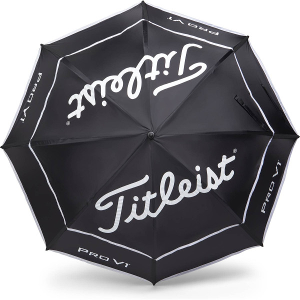 Titleist Tour Double Canopy Paraply - Blk/Wht