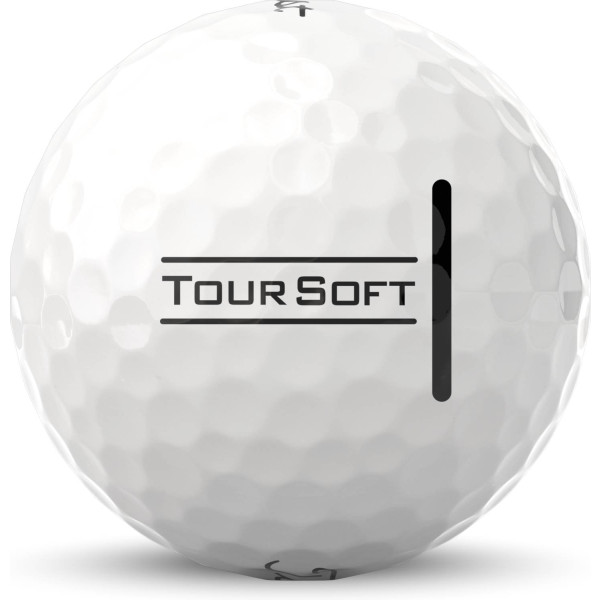 Titleist Tour Soft (2022) Logobolde - Hvid