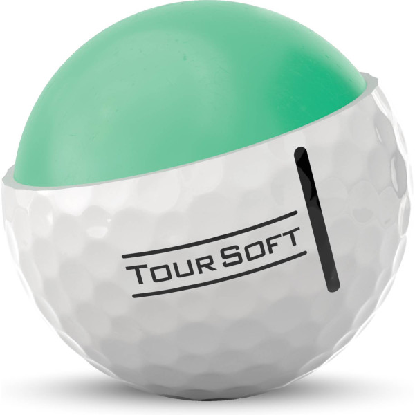 Titleist Tour Soft (2022) Logobolde - Hvid